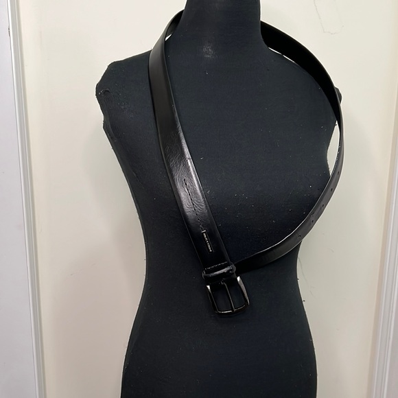 Donald J. Trump Signature Collection Black Leather Belt Size 36/90 - Picture 4 of 8